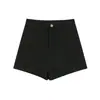 Shorts de Mezclilla Europeos y Americanos Estilo Nuevo Primavera y Verano 2022 Adelgazantes Elásticos Ajustados Pantalones Cortos Ajustados de Cintura Alta para Mujer