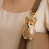 Huevo de Perro Transparente Botella para Recoger Pelo de Mascota Colgante en Bolsa Decoración Cápsula de Almacenamiento Llavero Recuerdo
