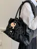 Bolsas de nicho transfronteiriças bolsa de boliche bolsa de ombro com laço bolsa de mão versátil de grande capacidade bolsa de ombro bolsa tote bolsa feminina