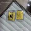 Adesivo de Telefone Ouro Puro 999 2mg Shuibei Adesivo Popular Dourado para Traseira de Telefone Loja de Ouro Transmissão ao Vivo Pequenos Presentes Físicos Varejo