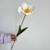 Tulipán de Cabeza Única, Rama Única, Tulipán de Pétalos, Decoración para Salón de Bodas, Globo de Flores, Decoración Floral Suave para Fiesta en Stock