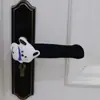 Manija de puerta de punto extendida anti-colisión cubierta protectora para manija de puerta anti-golpes en la pared cubierta para manija de puerta