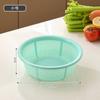 Cesto de Ralo para Casa Plástico Redondo Peneira Cesta para Lavar Legumes Filtro de Cozinha Cesta de Armazenamento de Frutas e Legumes Plástico Peneira para Lavar Arroz