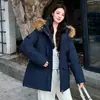 2026 Inverno Nova Moda Versátil Estiloso Quente Estilo Coreano Simples Casaco Feminino de Algodão com Capuz
