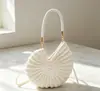 Produtos prontos em estoque, bolsa de concha de crochê artesanal transfronteiriça mais vendida, bolsa de mão feminina