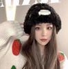 Gorro de lana apilada para mujer, gorro de felpa para otoño e invierno, grueso, combinable con todo, gorro frío, gorro grande, cálido, para la cara, gorro pequeño de punto.