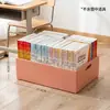 Caixa de Armazenamento de Livros com Rodas para Estudantes, Organizador de Livros de Plástico sob a Mesa, Estante Móvel de Grande Capacidade