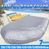 [Espesado 420D] Funda Impermeable, a Prueba de Polvo e Inflable para Bote, Funda Protectora para Bote de Goma, Funda para Bote Pequeño, Pesca, Kayak