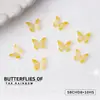 Arte de Uñas Lazo Pequeño 3D Colorido Mini Lámina de Resina Mariposa Pedrería Estilo Mixto Calcomanía para Uñas Decoración Paquete de Materiales con Pedrería