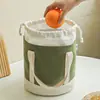 Bolsa de Lona con Cordón para Almuerzo para Oficinistas, Bolsa Portátil para Lonchera, Bolsa Térmica para Almuerzo, Bolsa de Mano para Lonchera, Bolsa para Almuerzo