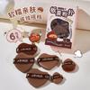 JONBOS Chocolate Em Pó Puff Air Cushion Flocagem De Pó Puff Mini Polegar Em Pó Puff Dedo Maquiagem Corretivo Fundação Puff