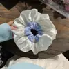 Scrunchie Retrô Estilo Francês para Mulheres, Elástico de Cabelo Versátil Coreano de Cetim de Alta Qualidade, Acessório de Cabelo Estilo Mori, Grande Ornamento de Cabelo