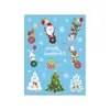Ricklon Nueva Calcomanía de Tatuaje Navideño Viejo de Navidad Lindo Adhesivo para Cara de Fiesta Festiva Venta al por Mayor Copo de Nieve