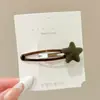 Pinza para el Cabello Retro con Flecos Accesorios para el Cabello Pinza para el Cabello Estampado de Leopardo Pinza de Pato Linda de Lana Barrette Estilo Pequeño Perfume Floral para Mujer Accesorios para el Cabello