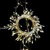 Luzes de Fogo de Artifício LED Transfronteiriças, Luzes de Fio de Cobre, Luzes de Centopeia com Fio Verde, Luzes de Árvore de Natal com Controle Remoto, Pequenas Luzes de Fio Decorativas para Atmosfera