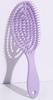 Pente redondo transfronteiriço pente oval oco plástico gradiente cor de doce pente massageador fábrica pente de cabelo