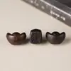 Lingote de Madeira de Agarwood Dados da Fortuna Acessórios Bolsa de Corrente de Celular Trançada Artesanal DIY Pingente Pulseira de Contas de Oração Budista Acessórios