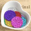 Lentejuelas Redondas de Color Láser de 30 mm con Borde Perforado, Decoración Grande para Coser a Mano