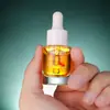 Botella gotero de vidrio transparente redonda con fondo grueso 10 ml Esencia Aceite Esencial para Cuidado de la Piel Botella de Solución Original Botella dispensadora de muestras de prueba