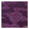 Tela Jacquard de Seda Estilo Antiguo Ruyi Hanfu Tela con Patrón de Nube Satén Superior