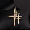 Broche de Estrela Personalizado Estilo Novo Japonês e Coreano Criativo Nicho Senso de Alto Nível Design Senso Pin Fivela Anti-corrida Acessórios de Terno