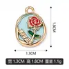 Letras de tabla de madera flores de rosa se pueden mezclar lote dijes colgantes transfronterizos pulsera collar accesorios de joyería DIY ventas directas de fábrica