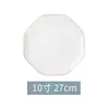 Plato Redondo de Porcelana de Hueso con Borde Dorado, Plato Creativo y Hermoso, Plato para Ensalada de Frutas, Vajilla de Cerámica de Tangshan Regalo