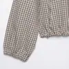 Chaqueta con capucha a cuadros informal moderna versátil para mujer, novedad de primavera 2026, transfronteriza AliExpress 6318010