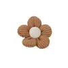 Broche de Ropa Lindo Accesorios para el Cabello DIY Tocado Flores Decorativas Flores de Tela Hechas a Mano Flor Creativa de Cinco Pétalos Suministro Directo de Fábrica
