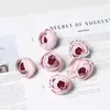 Flor Falsa Estilo Retro Capullo de Rosa Artificial con Borde Quemado DIY Arreglo Floral Hecho a Mano Ramo de Boda Decoración para el Hogar Producto Nuevo