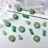 Novo estilo nacional Jade fivela de segurança acessórios de unhas verde gelado K9 broca de unhas novos acessórios de unhas comuns de bambu chinês