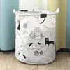 Cesta de lavandería sucia de tela al por mayor del fabricante, cesta de almacenamiento plegable para ropa sucia, contenedor de almacenamiento de muñecas, cesta de lavandería de algodón y lino