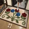 Fabricante de felpudo de entrada estilo lana 3D transfronterizo, alfombrilla de baño, alfombrilla de tierra de diatomeas, alfombrilla de baño antideslizante