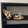 Zapatillas Gat-Style de Cuero Genuino para Aumentar la Altura para Mujer, Nuevo Modelo 2026, Zapatos Deportivos Casuales para Senderismo al Aire Libre, Zapatillas Retro de Suela Gruesa