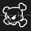 Ira Transfronteriza Dibujo Animado Hueso Cráneo Personalidad Calcomanías para Coche Decoración para Carrocería Ventana Parachoques Motocicleta Motocicleta Calcomanía