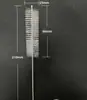Escova de Tubo de Nylon com Cabo Longo Escova de Tubo Industrial Escova de Limpeza com Cerdas Rígidas para Furo Interno Escova Redonda com Cerdas Redondas Escova de Filamento de Nylon com Cerdas Macias