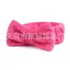 Versión coreana de color sólido lazo grande banda para el pelo para lavarse la cara linda bufanda para la cabeza de máscara banda para el pelo de maquillaje diadema deportiva venta al por mayor