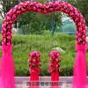 Arco de Flores para Casamento Arco de Flores de Seda Novo Modelo para Evento de Celebração de Inauguração de Loja Decoração de Arco de Casamento Arranjo de Flores Suporte de Flores