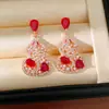 Aretes de Flor de Circonia Aguja Plateada, Estilo Bosque Frescos y Dulces Exquisitos Versátiles con un Toque de Lujo Ligero y Sensación de Alta Gama para Mujer