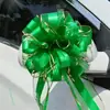 Decoração de Natal Transfronteiriça 6,4cm Tamanho Grande Flor Puxada à Mão Arranjo de Casamento Decoração de Carro de Casamento Bola de Flores Fita