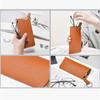 Estuche para gafas de cuero sintético con diseño transfronterizo, bolsa para guardar gafas de sol, bolsa de cuero para gafas, se puede colgar.