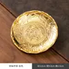 Porta-copos de Liga de Cobre, Isolado, Antiderrapante para Chá, Folhas Zen, Folhas Caídas, Flores, Folhas de Bordo, Porta-copos Diversos para Chá, Relevo Japonês Exquisito