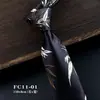 Corbata de 8 cm de ancho con patrón anudada a mano para hombre, Ropa formal de traje de alta gama, Corbata larga para anfitrión de banquete de negocios