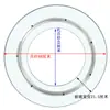 Estufa de Inducción con Plato Giratorio de Vidrio Templado, Olla Caliente con Batería, Anillo de Acero Giratorio Hueco, Cubierta de Mesa Redonda