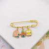 Broche de Esponja Bebé Broche de Estrella de Tarta de Esponja Bebé de Dibujos Animados Ins Corazón de Niña Lindo Insignia de Estudiante Pin