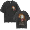 Camiseta Lavada Retro 33 Expacim 33 de Juego Claire Obscur para Hombres y Mujeres Casual Algodón Oversize de Alta Calidad