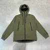 Otoño e Invierno Cp Casual Unisex Estilo Pareja Gafas Lente Casual Chaqueta Cardigan con Cremallera Sudadera con Capucha Empresa