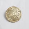 Botão de metal maciço de cinco pontas com acabamento desgastado de alta qualidade para terno sobretudo botão costurado à mão casaco de tweed casaco fivela decorativa de couro