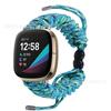 Para Fitbit versa3/sense smart strap versa4 umbrella rope ajustável pulseira de relógio trançado