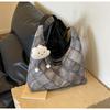 Bolso de hombro de gran capacidad para mujer, estilo transfronterizo, de alta gama, para estudiantes universitarias, 2024